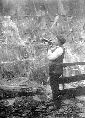 Photograph: One of the Blasting Signals at Penrhyn Quarries, Bethesda.