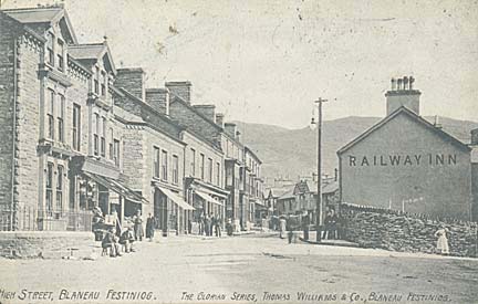 Photograph: High Street, Blaenau Ffestiniog.