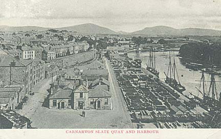 Photograph: Caernarfon Slate Quay and harbour.