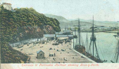 Photograph: Entrance to Porthmadog Harbour.