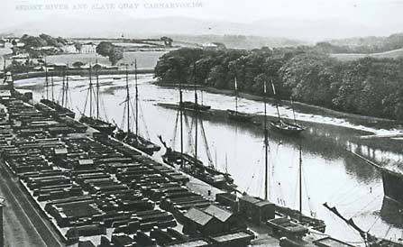 Photograph: Seiont River and Slate Quay, Caernarfon.