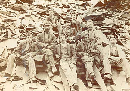 Photograph: Maenofferen quarrymen.