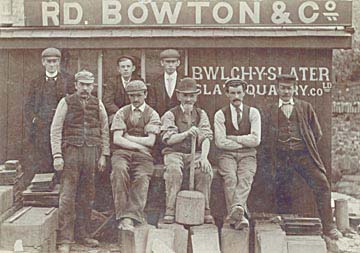 Photograph: Wm. O Jones, William Roberts, Tim Phillips (later Reverend) at Bwlch-y-Slater.