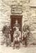 Henddol and Goleuwern Quarries' smithy -   Howell Jones Meredith(seated); Edward Jones Meredith (left) son of above; William Williams, Arthog Terrace, clerk (in doorway); Abel Simner (owner)