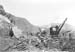 Steam Crane at Work in the "Fall", Oakeley Quarries, Blaenau Ffestiniog.