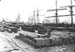 Slates at [Porthmadog] quay awaiting loading.  
