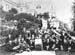 The Royal Oakeley Silver Band outside Plas Tanybwlch with members of the Oakeley family.