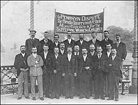 Penrhyn Quarrymen's Choir during the Great Strike.