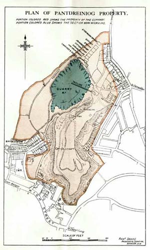 Plan of Pantdreiniog Property