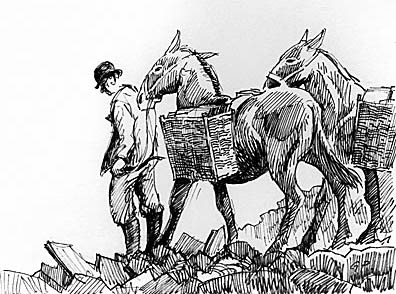 A traditional means of transporting slates, Gareth Parry, 2002